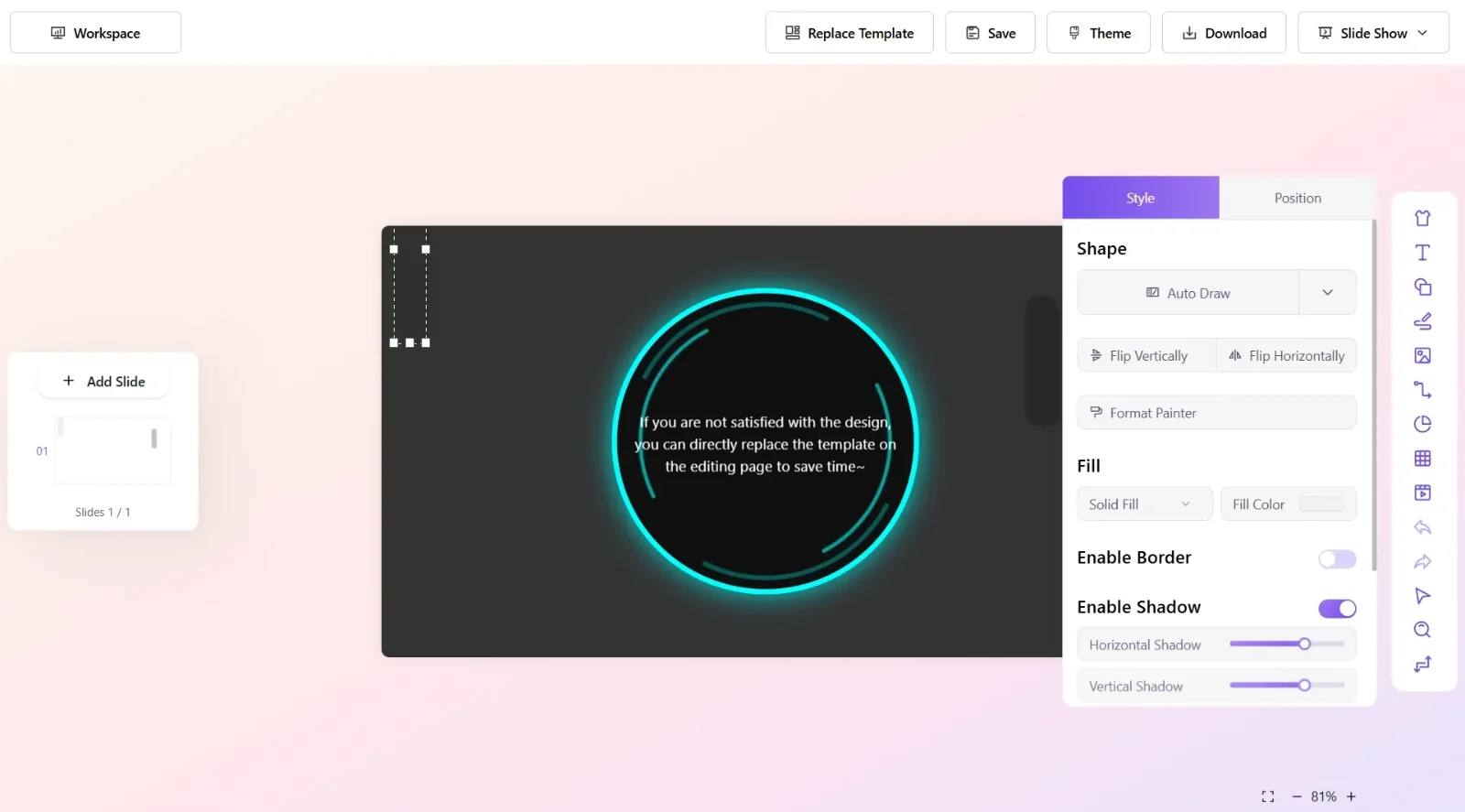 Gamma.design processing screen showing presentation generation takes 1 to 3 minutes