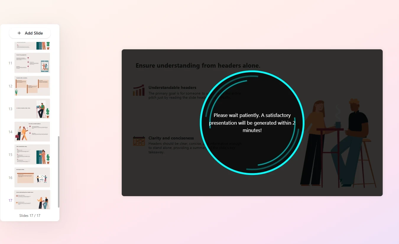 Gamma AI generates editable PowerPoint slides from PDF with PPTX export